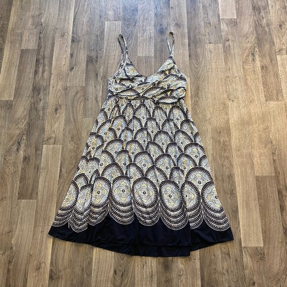 Elle Swing Dress Geometric Spaghetti Straps Size Small - Picture 1 of 7